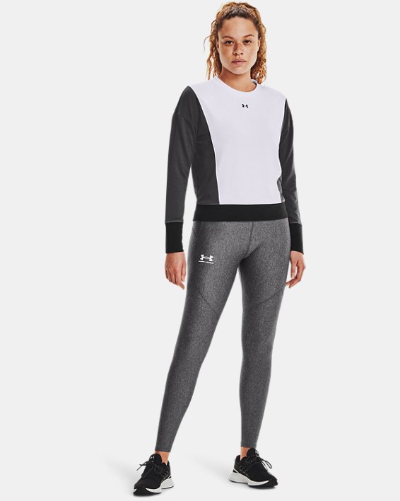 Women's UA Rival Terry Crew in White image number 2